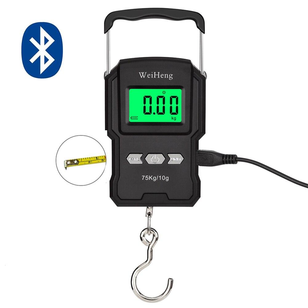 WeiHeng A27L/A27L-B rechargeable length measure with backlight display and five unit switch, compact design for easy portability.